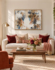 Autumn Beauty original artwork in a oak float frame — living room | Nicola Bird