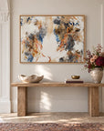 Autumn Beauty original artwork in a oak float frame — hallway | Nicola Bird