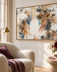 Autumn Beauty original artwork in a oak float frame — reading nook | Nicola Bird