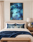 Durga original artwork in a oak float frame — bedroom | Nicola Bird