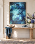 Durga original artwork in a oak float frame — hallway | Nicola Bird