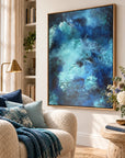 Durga original artwork in a oak float frame — reading nook | Nicola Bird