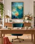 Freyja framed canvas print – office