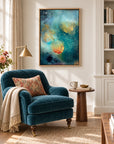 Freyja framed canvas print – reading nook