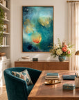 Freyja framed canvas print – writing room