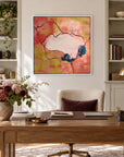 Impact original artwork in a premium white float frame — office | Nicola Bird