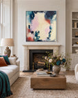 Inclusion original artwork in a premium white float frame — living room | Nicola Bird