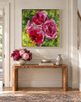 Physis original artwork in a white float frame — hallway | Nicola Bird