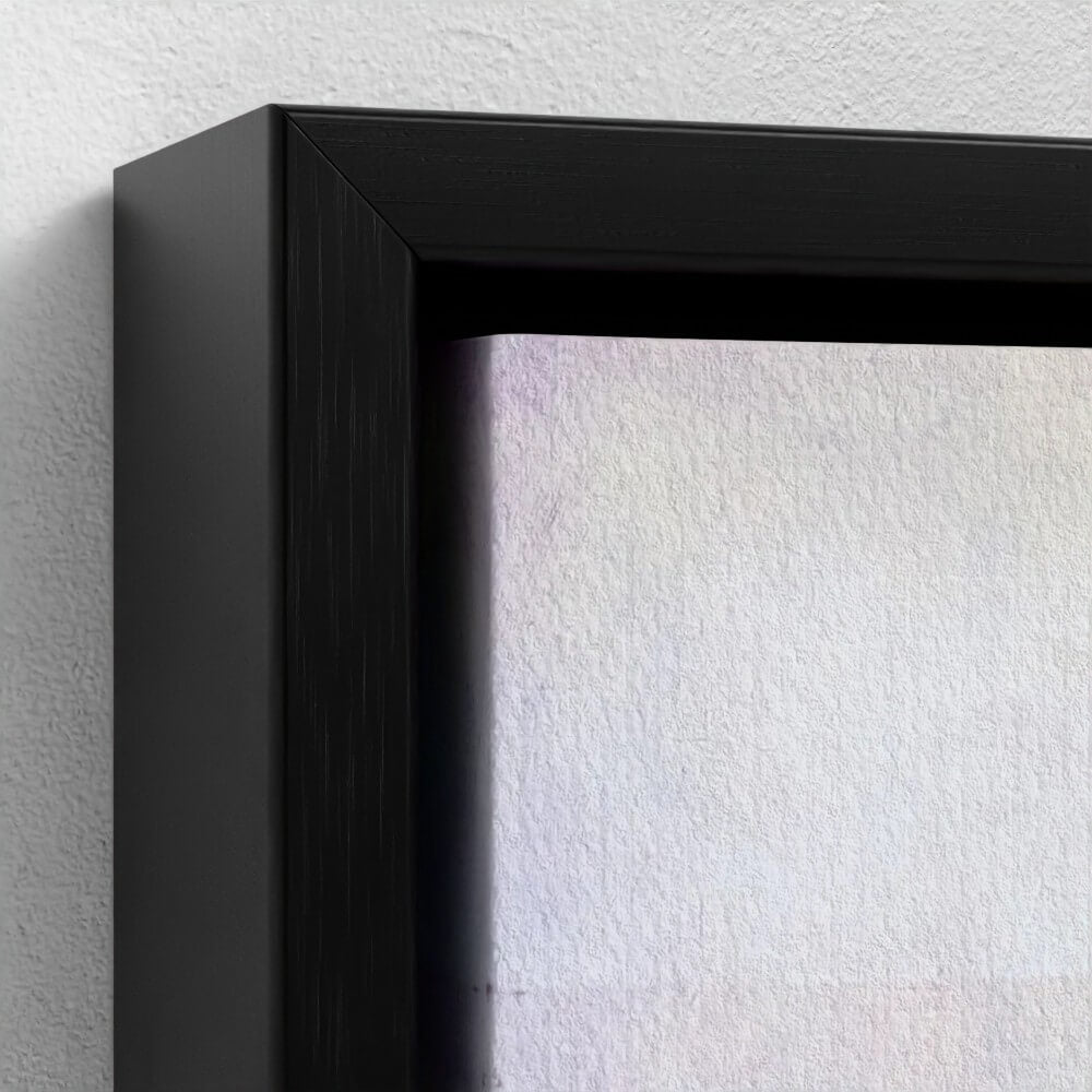 Black float-frame detail