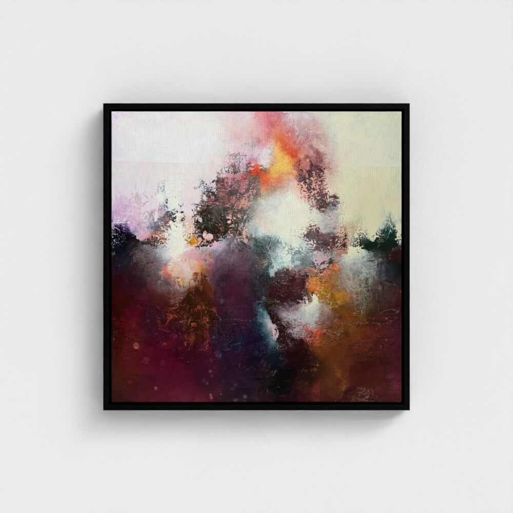 Sunrise Ruby framed canvas print detail