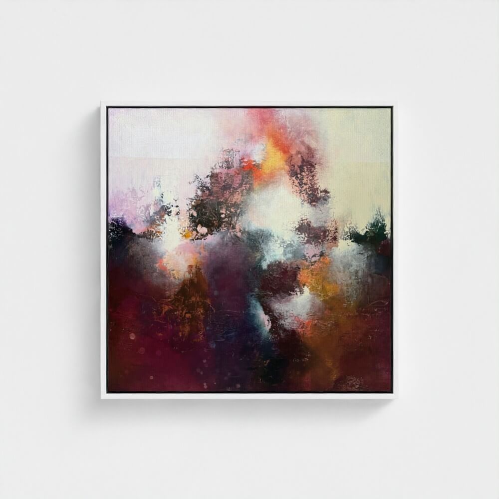 Sunrise Ruby framed canvas print detail