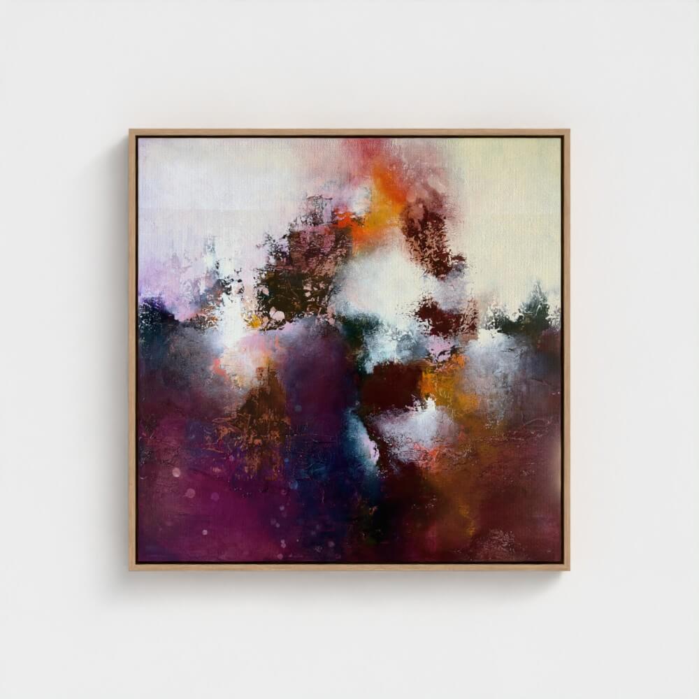 Sunrise Ruby framed canvas print detail