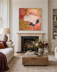 Impact original artwork in a premium white float frame — living room | Nicola Bird