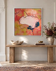 Impact original artwork in a premium white float frame — hallway | Nicola Bird