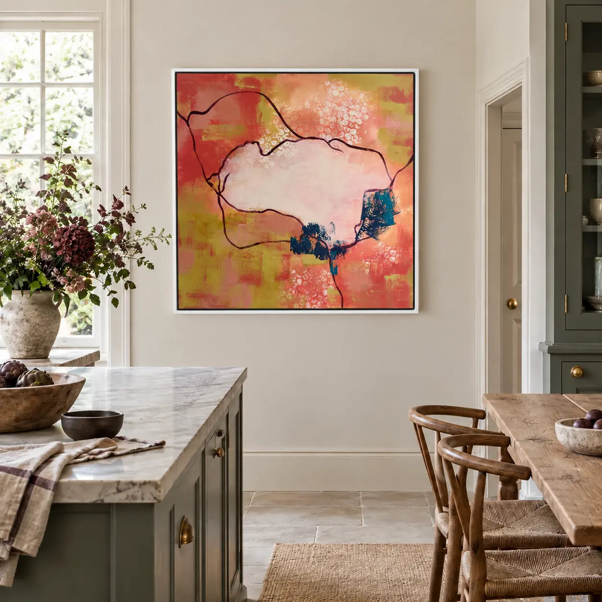 Impact original artwork in a premium white float frame — kitchen | Nicola Bird