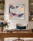 Reciprocity original artwork in a premium white float frame — office | Nicola Bird