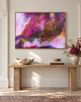 The Gift original artwork in a oak float frame — hallway | Nicola Bird