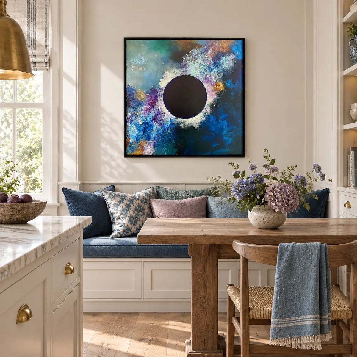 The Sorceress original artwork in a black float frame — kitchen | Nicola Bird