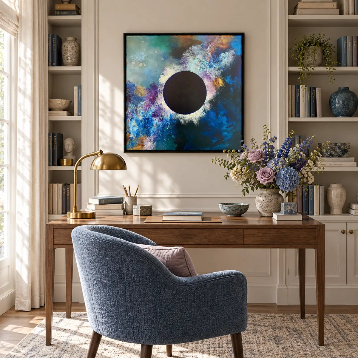 The Sorceress original artwork in a black float frame — office | Nicola Bird